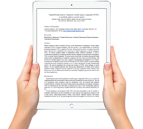 EVOC paper CTA on ipad