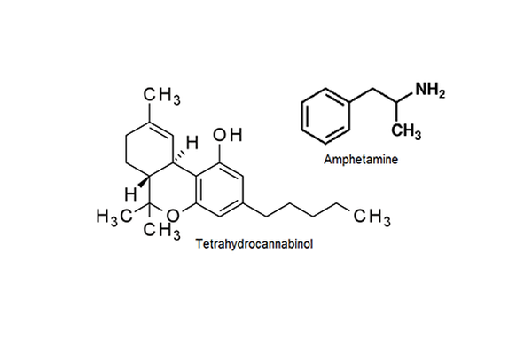 Tetrahydrocannabinol Amphetamine