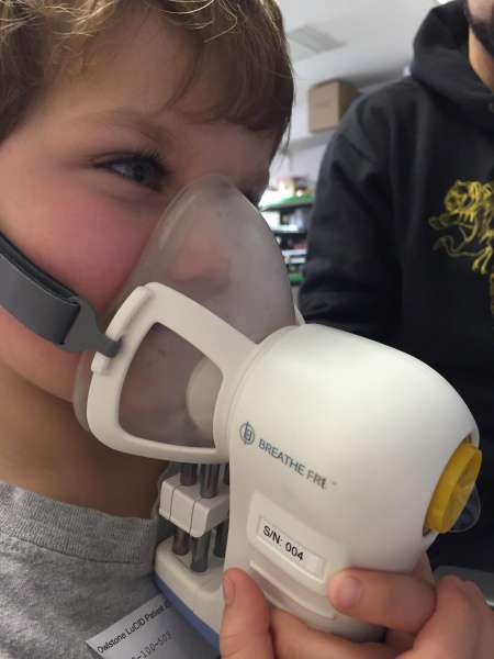 ReCIVA breath sampling child mask