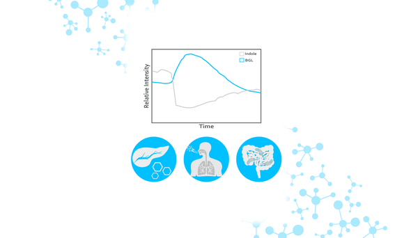 A case study showing the link between exhaled indole levels and blood glucose levels for potential diabetic monitoring.