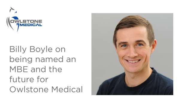 Billy Boyle on being named an MBE and the future for Owlstone Medical