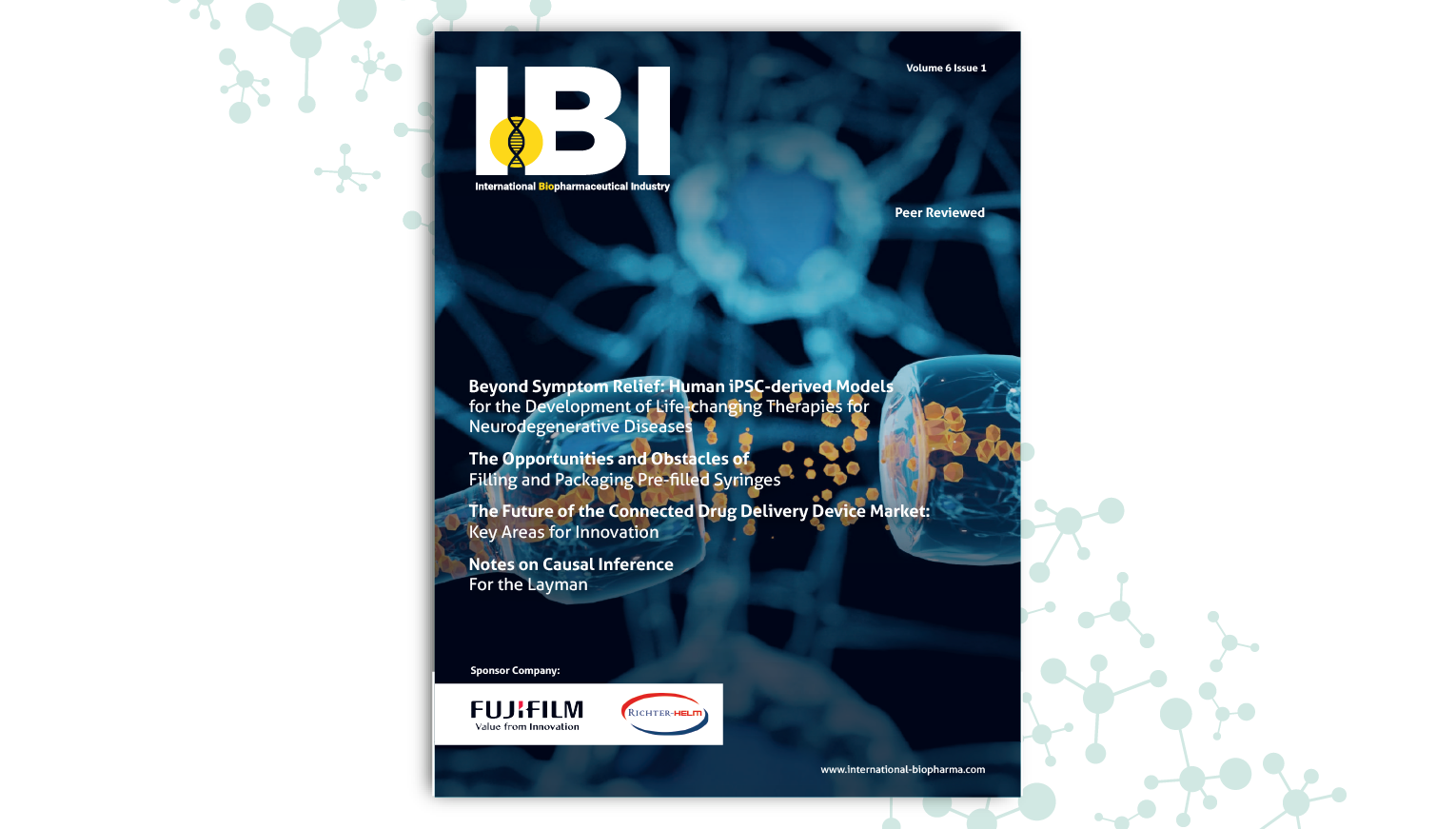 Front page of the International Biopharmaceutical Industry magazine