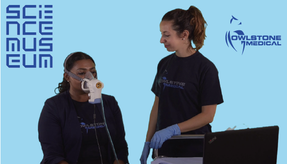 ReCIVA breath sampler being used at Science Museum