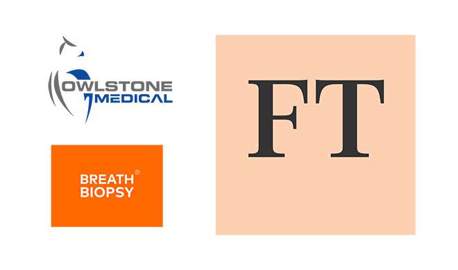 Owlstone Medical, Breath Biopsy and the Financial Times Logos