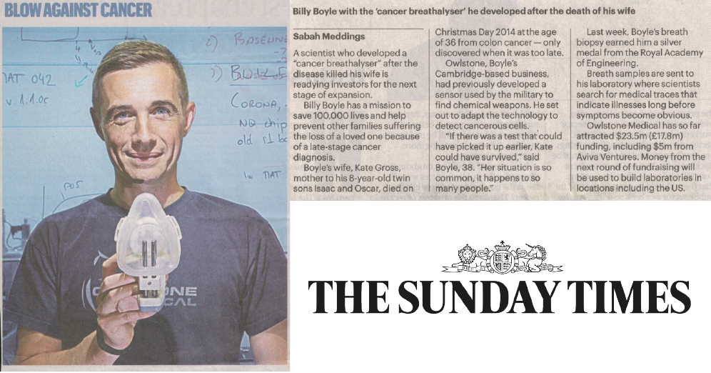 Owlstone Medical Sunday Times article